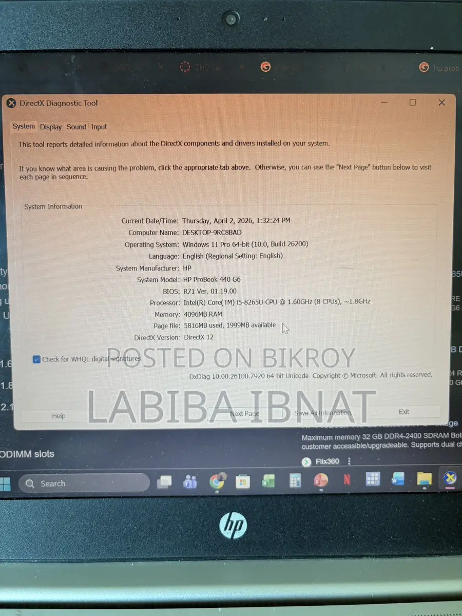 Hp Probook 440 G6