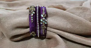 Gorgeous Silk Thread Bangle Set