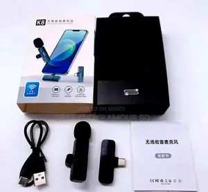 K8 Wireless ক্লিয়ার সাউন্ড ও নয়েজ ক্যান্সেলেশন মাইক্রোফোন