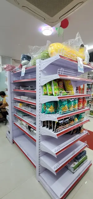 সুপার শপ বা পণ্যের জন্য অ্যাডজাস্টেবল ডিসপ্লে গন্ডোলা র‍্যাক শেলফ