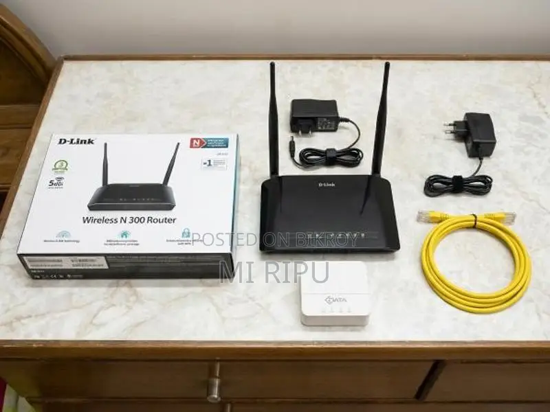 D-Link Double Antenna Router And C Data ONU