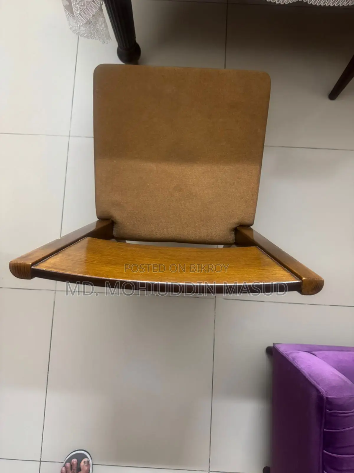 Malaysian Wood Dining Table and 4 Chairs for Sale
