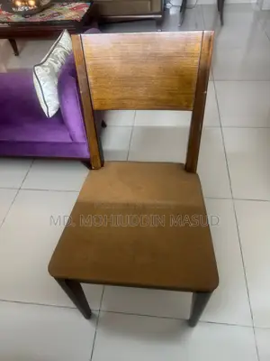 Malaysian Wood Dining Table and 4 Chairs for Sale