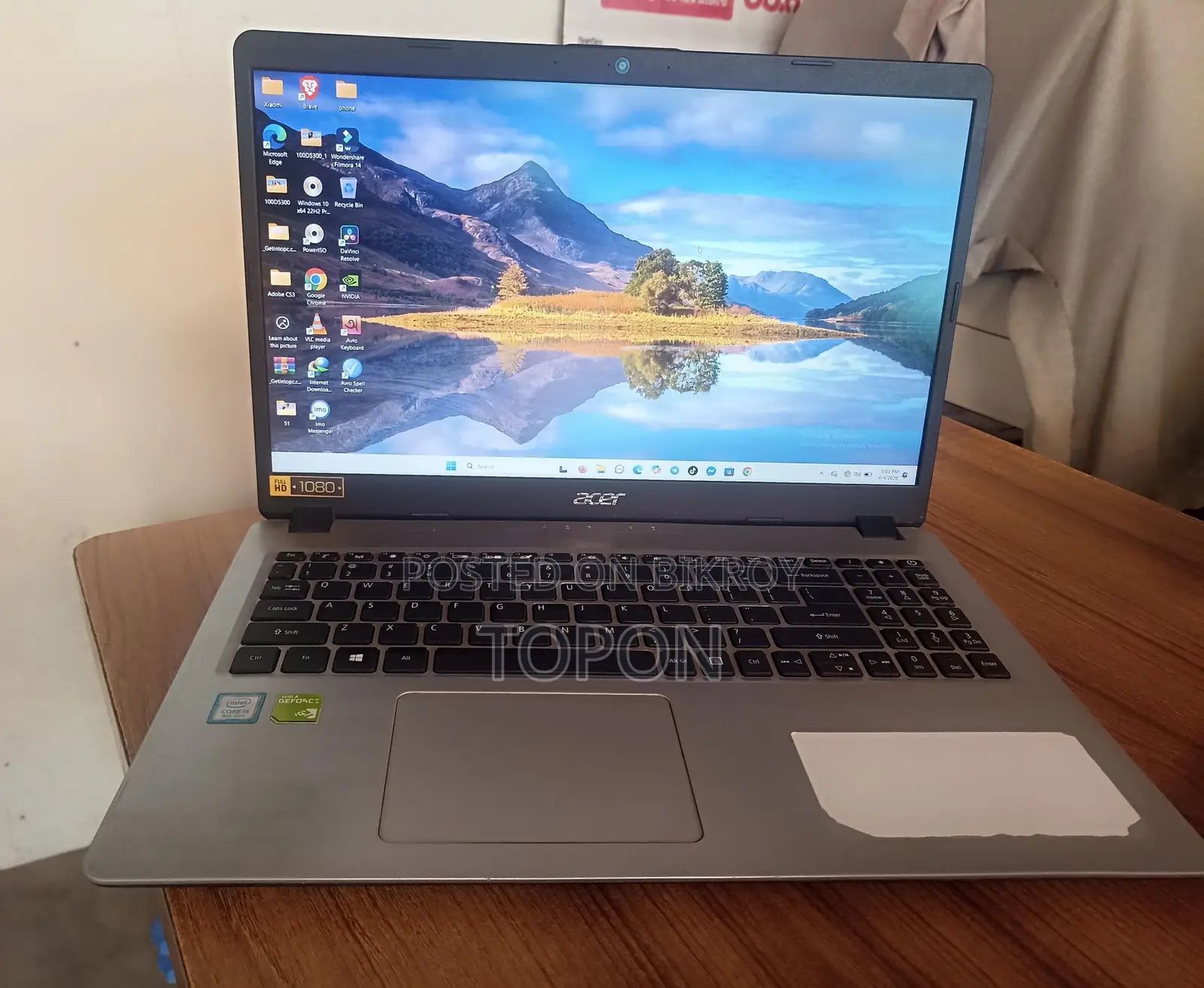 ACER i5 8th Gen Laptop | 8gb RAM Nvme 120 Gb SSD 2 Graphics