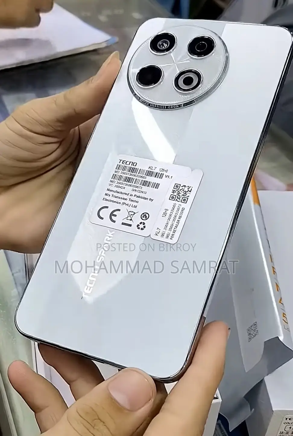 Tecno Spark 30 pro . (Used)