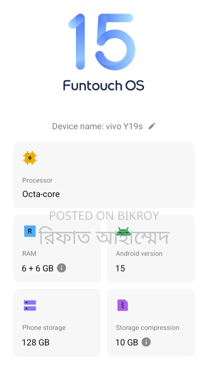 Vivo Y19s (Used)