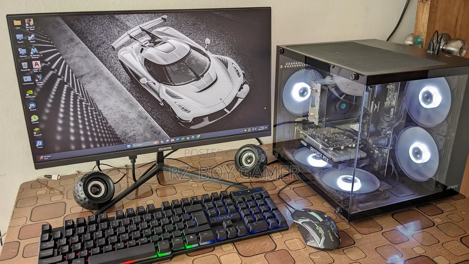 New Desktop Computer MSI PRO 24X 7M 16GB AMD Ryzen 5 HDD 1T
