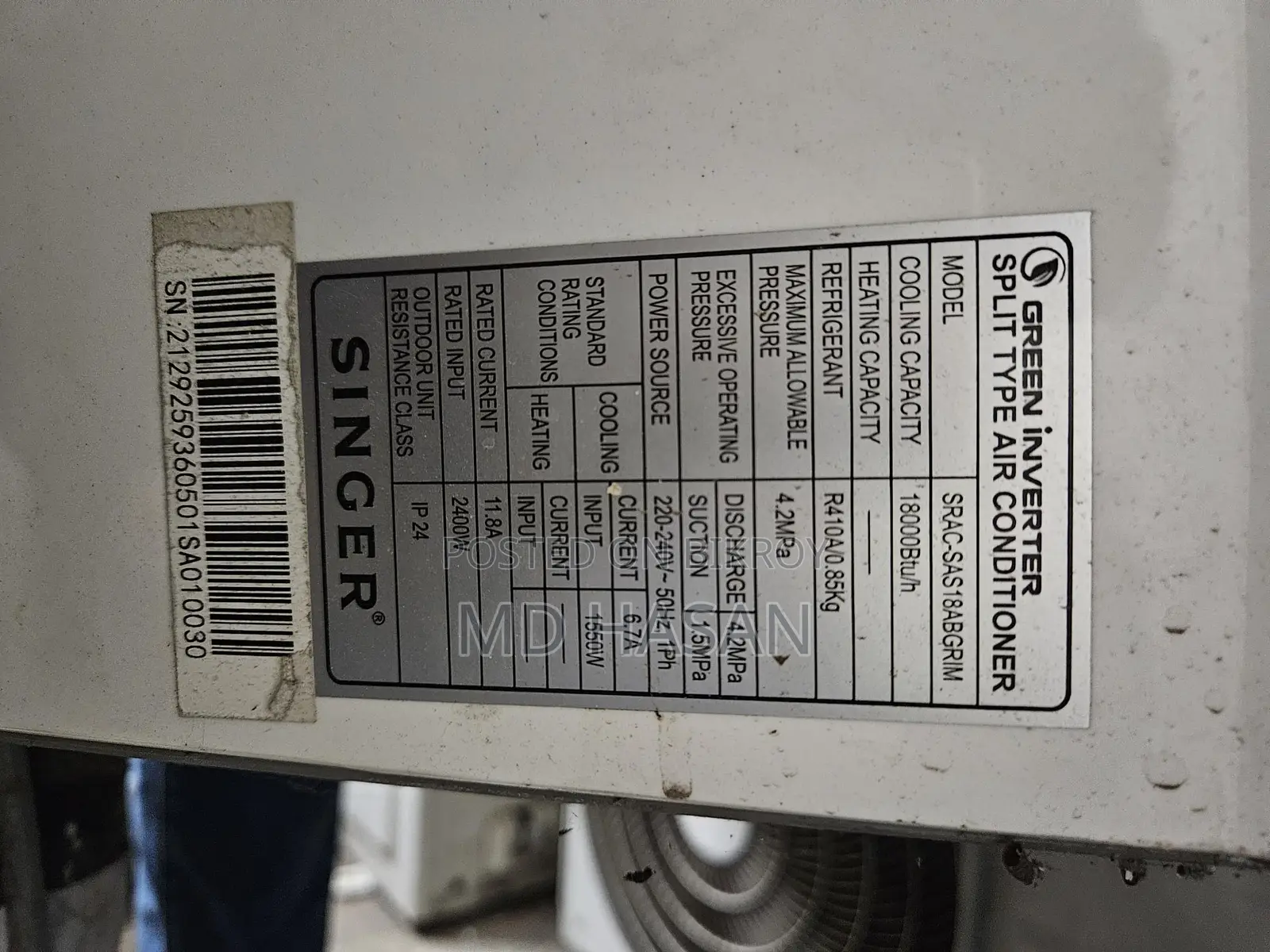 singer inverter ac