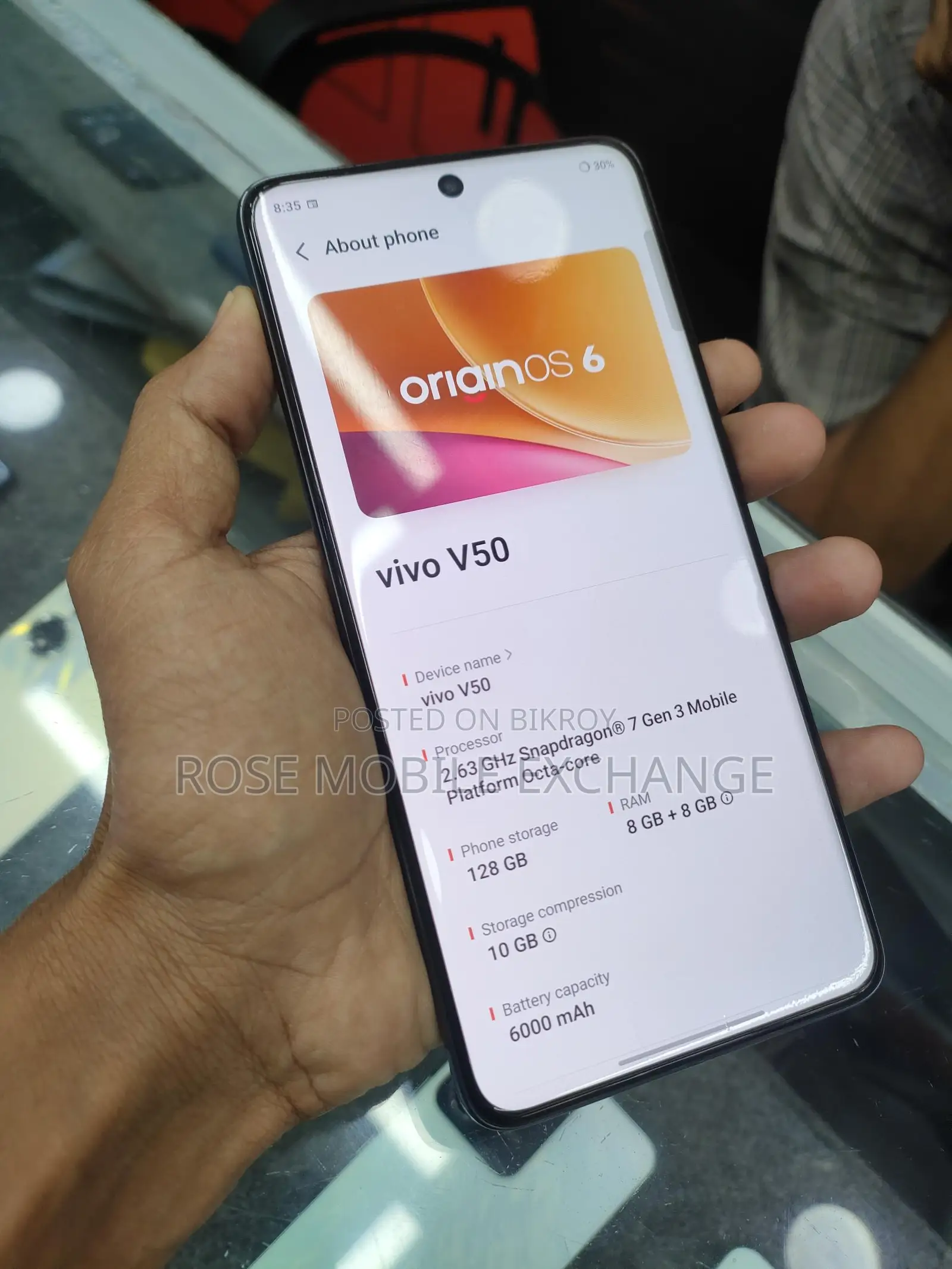 Vivo V50 8/128 😍 6000mAh 🔥 (Used)