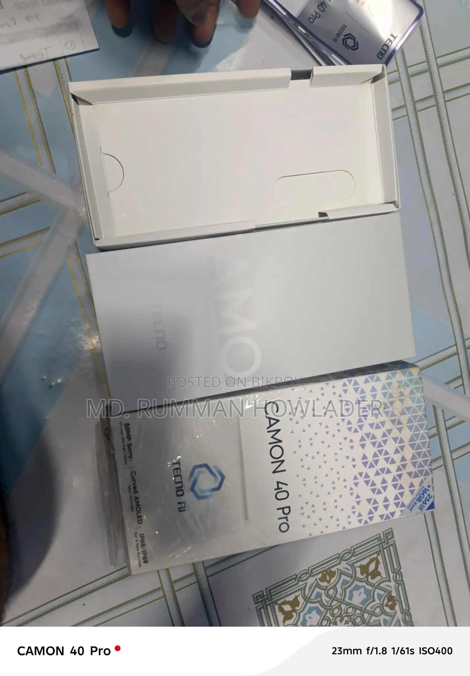 Tecno Camon 40 Pro . (Used)