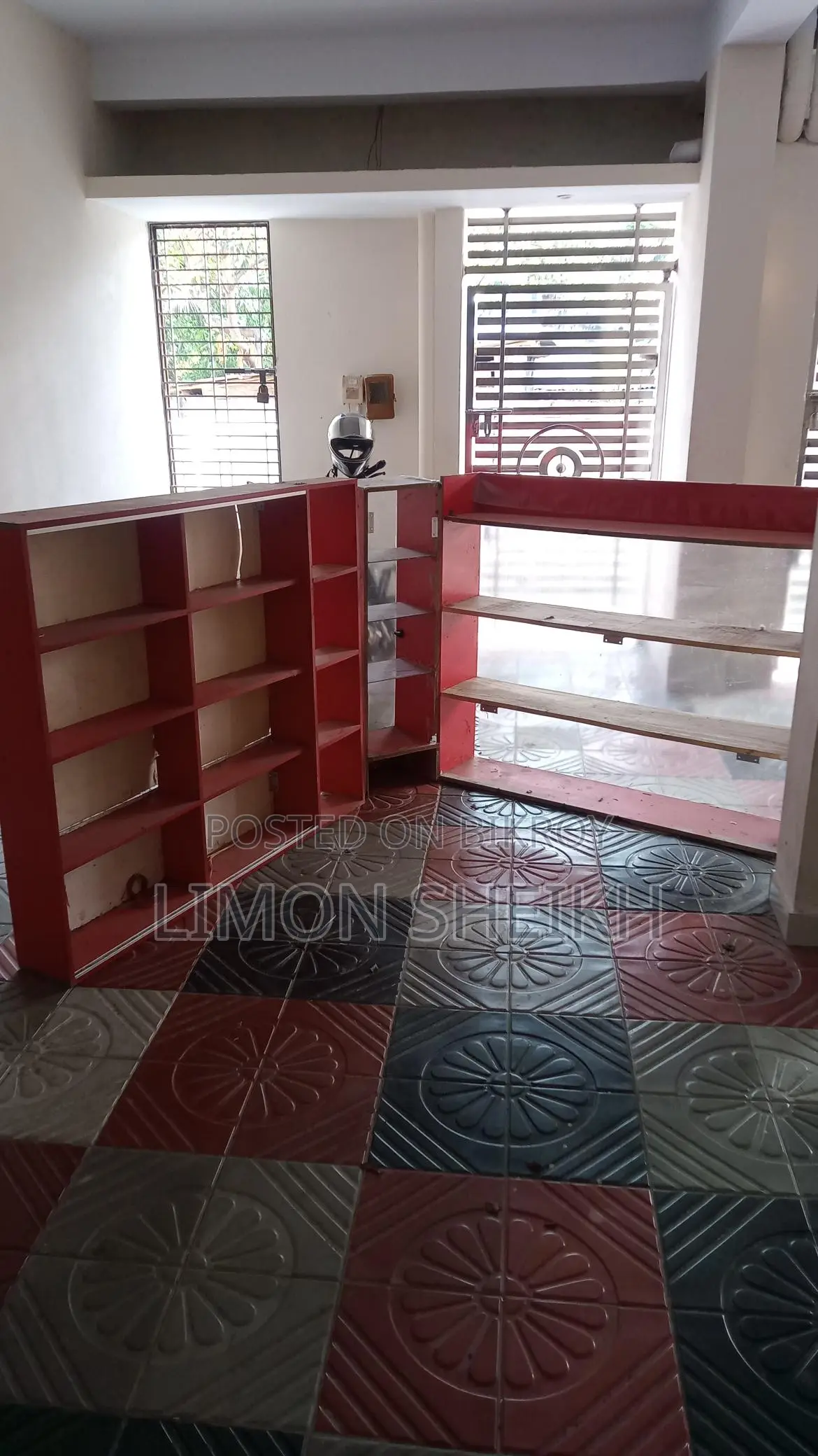 Three Particle Board Shelves or Display Racks