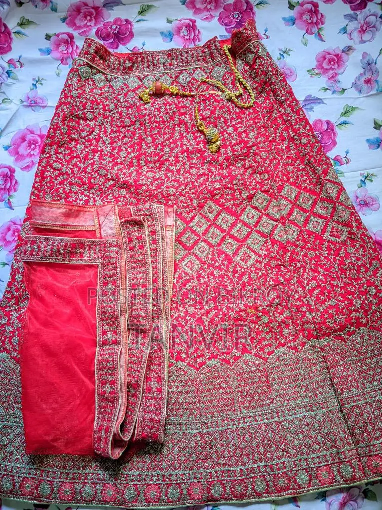 Customized Red Lehenga