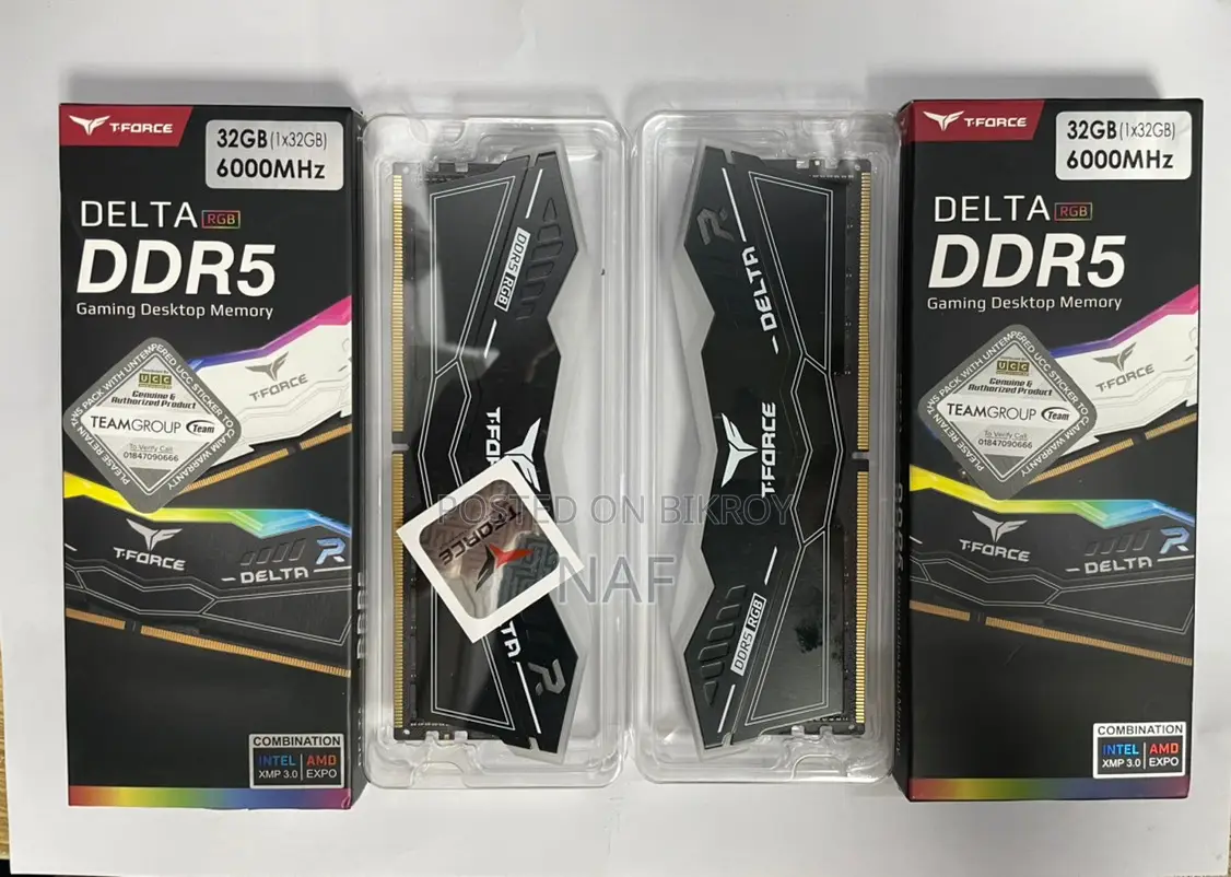 Team T-force Delta Rgb White 32gb DDR5 6000mhz CL38 Desktop RAM