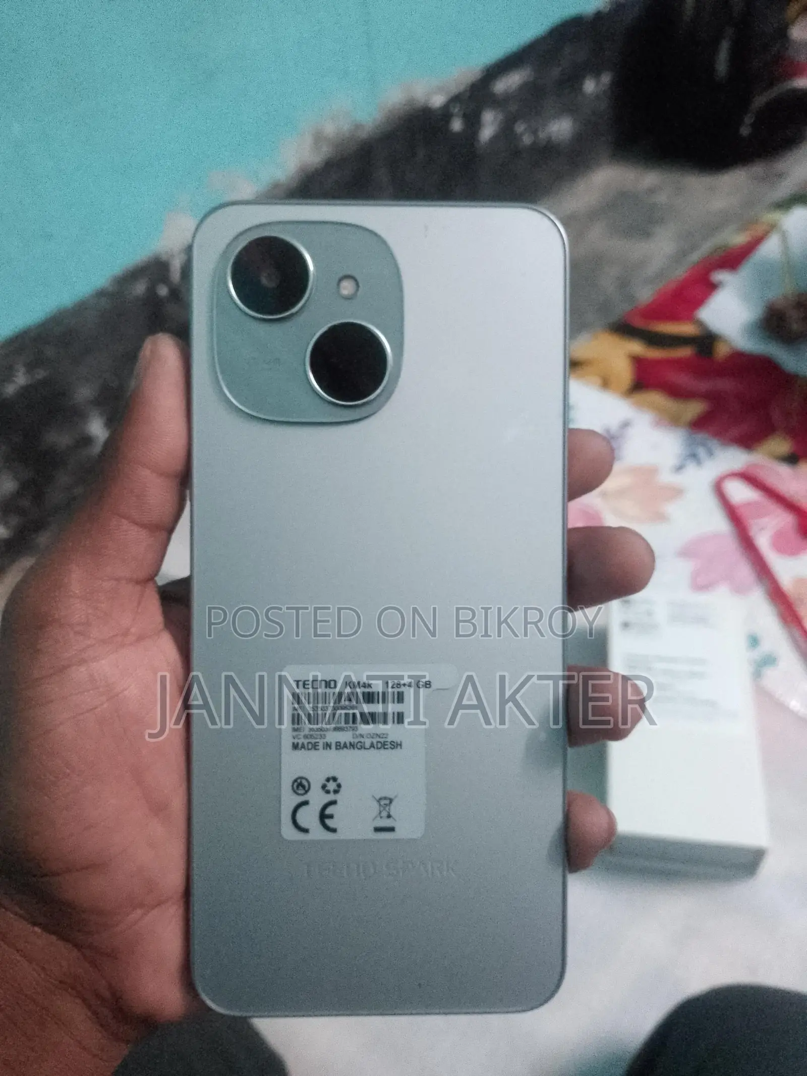 Tecno Spark 40 4+4 128 (Used)