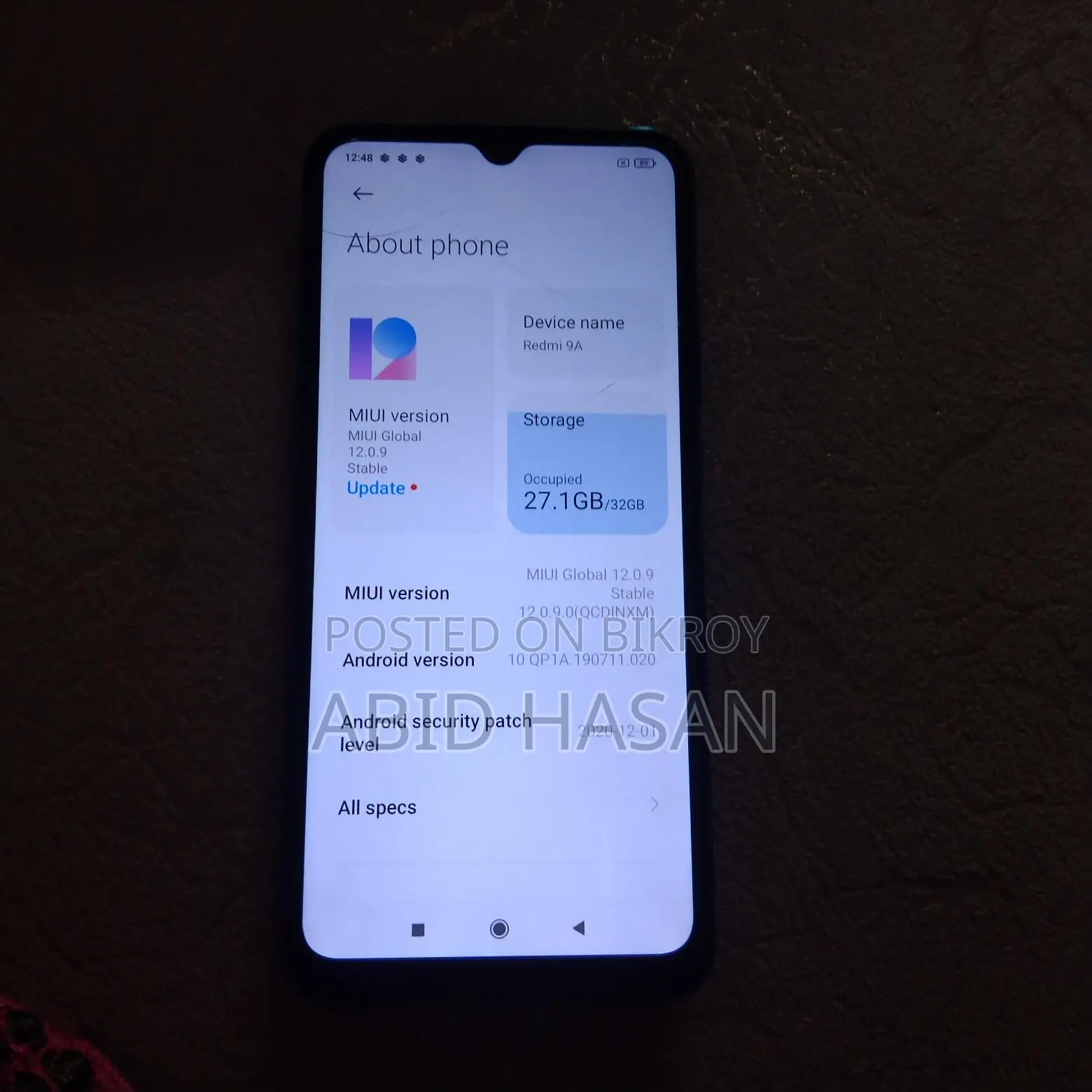 Xiaomi Redmi 9A (Used)