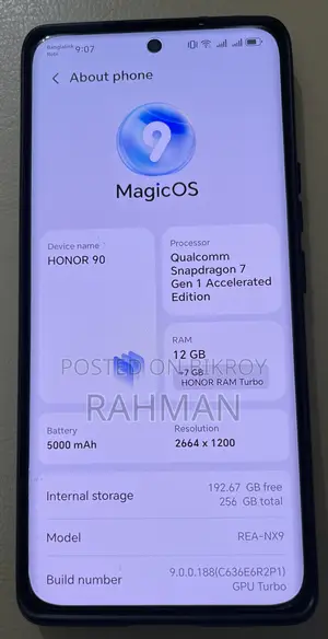 Honor 90, 256/19GB (Used)