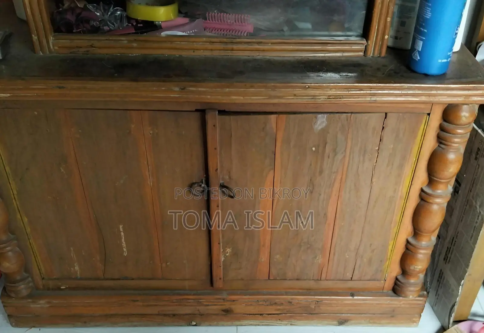 Meheguni Wood Dressing Table With Shoe Rack