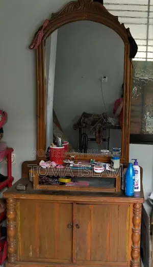 Meheguni Wood Dressing Table With Shoe Rack