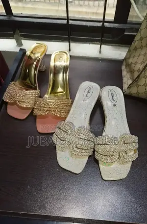 White Slides Brand: Nilkuti Color: With Silver