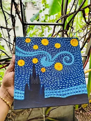 Starry Night Painting for Room Decoration