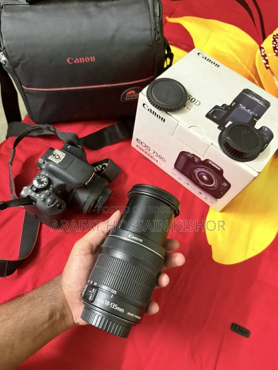 Canon EOS 750D DSLR Camera (Full Set)