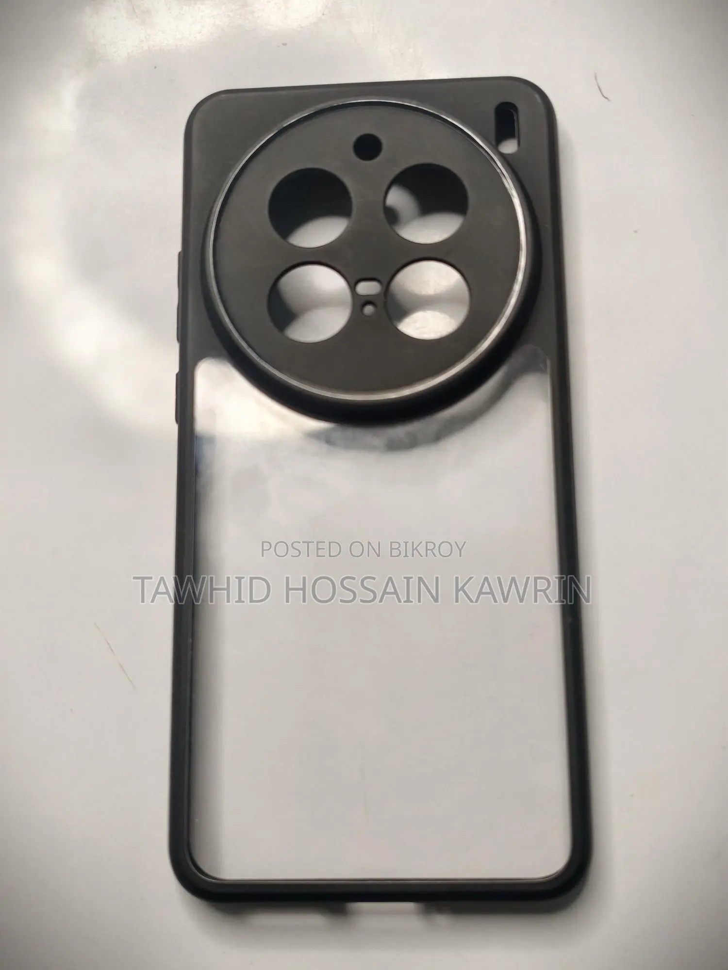 Vivo X200 Pro Black Transparent Cover Case