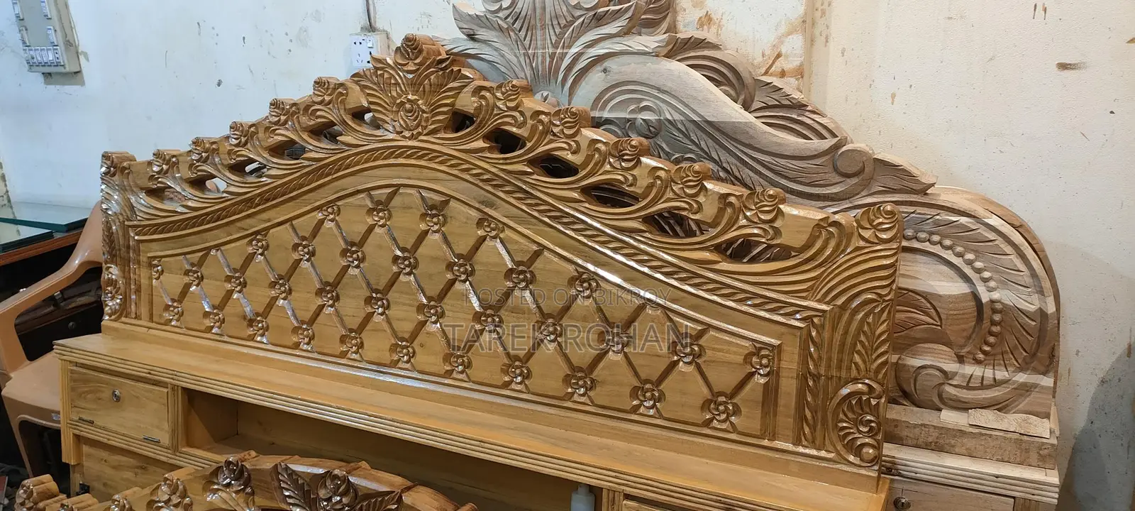 2" Original Akashmoni Wood Bed