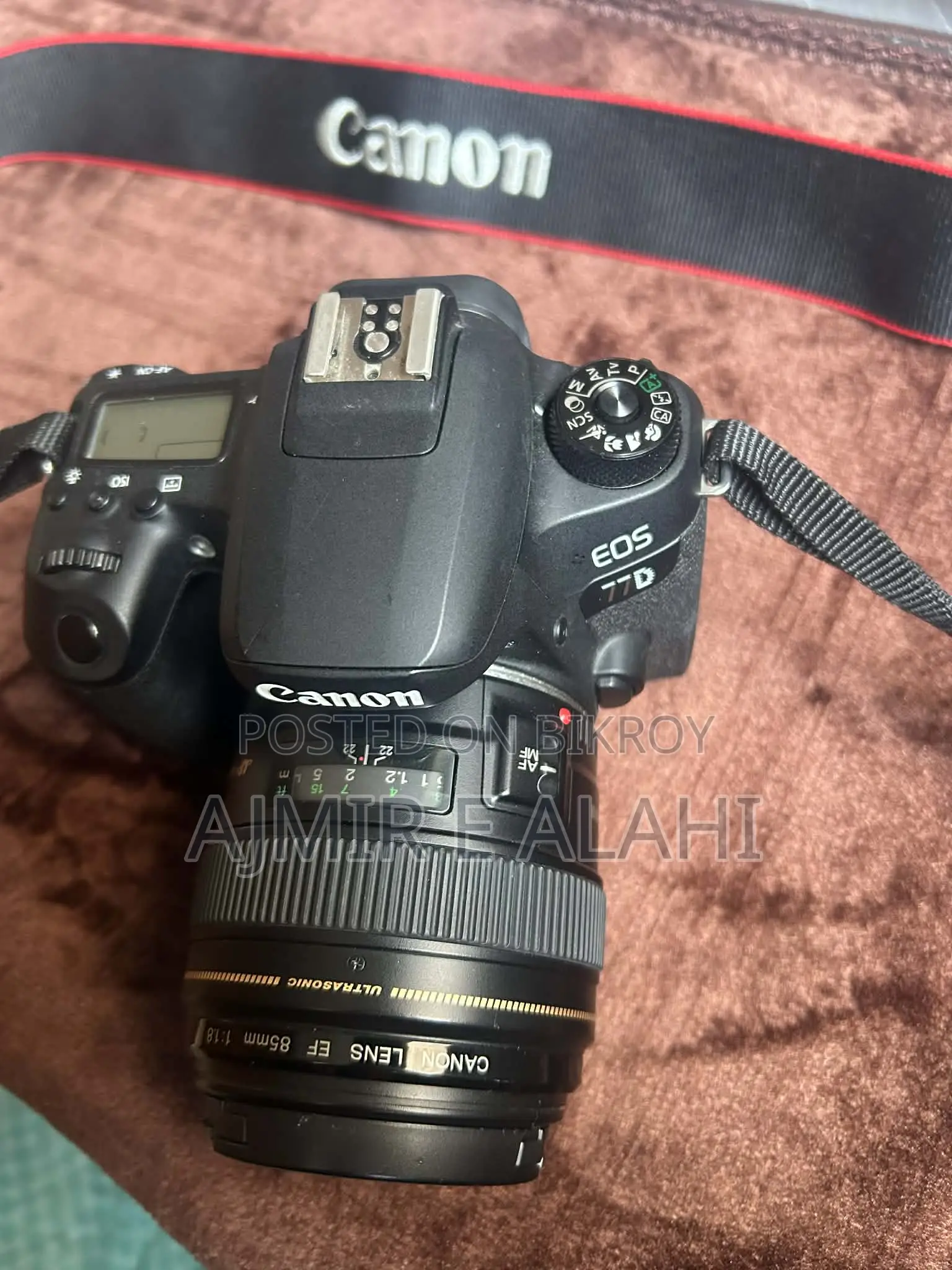 Canon 77D + 85mm Lens for Sale