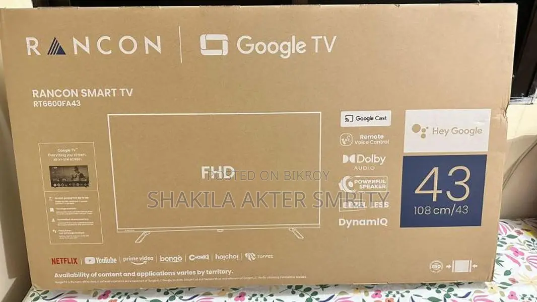 Brand New 43” Smart Android TV (Unopened + 4Y Warranty)