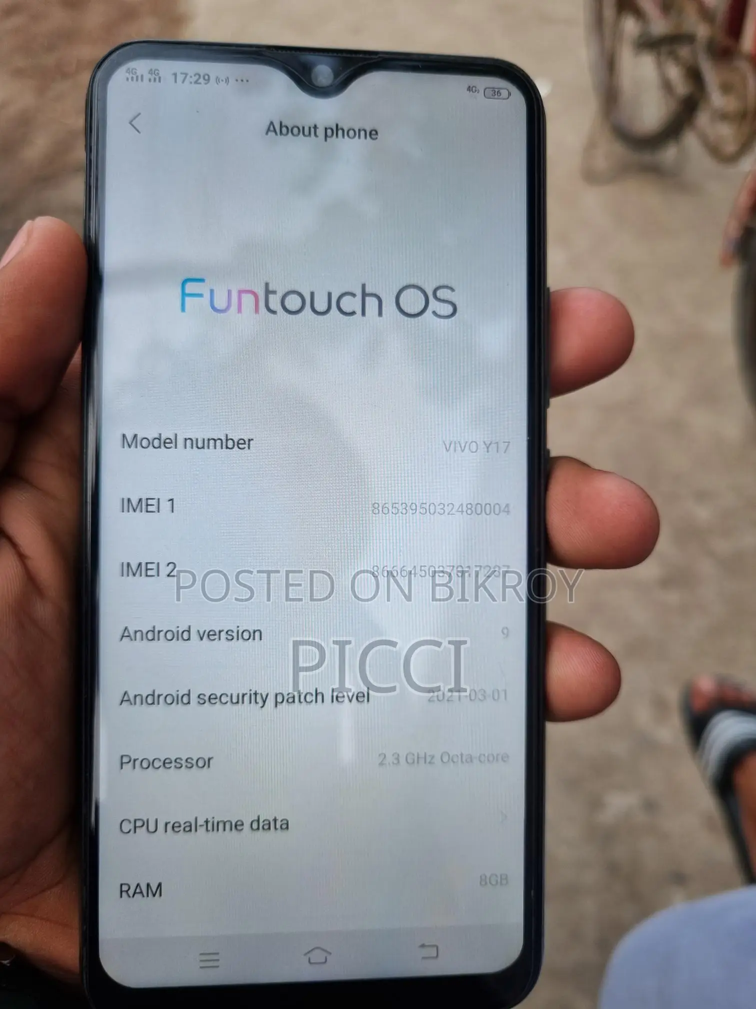 Vivo Y17 Fresh Condition (Used)