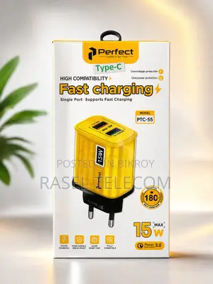 15W Fast Charging Type-C Charger | High Quality Smart Adapter 🔥