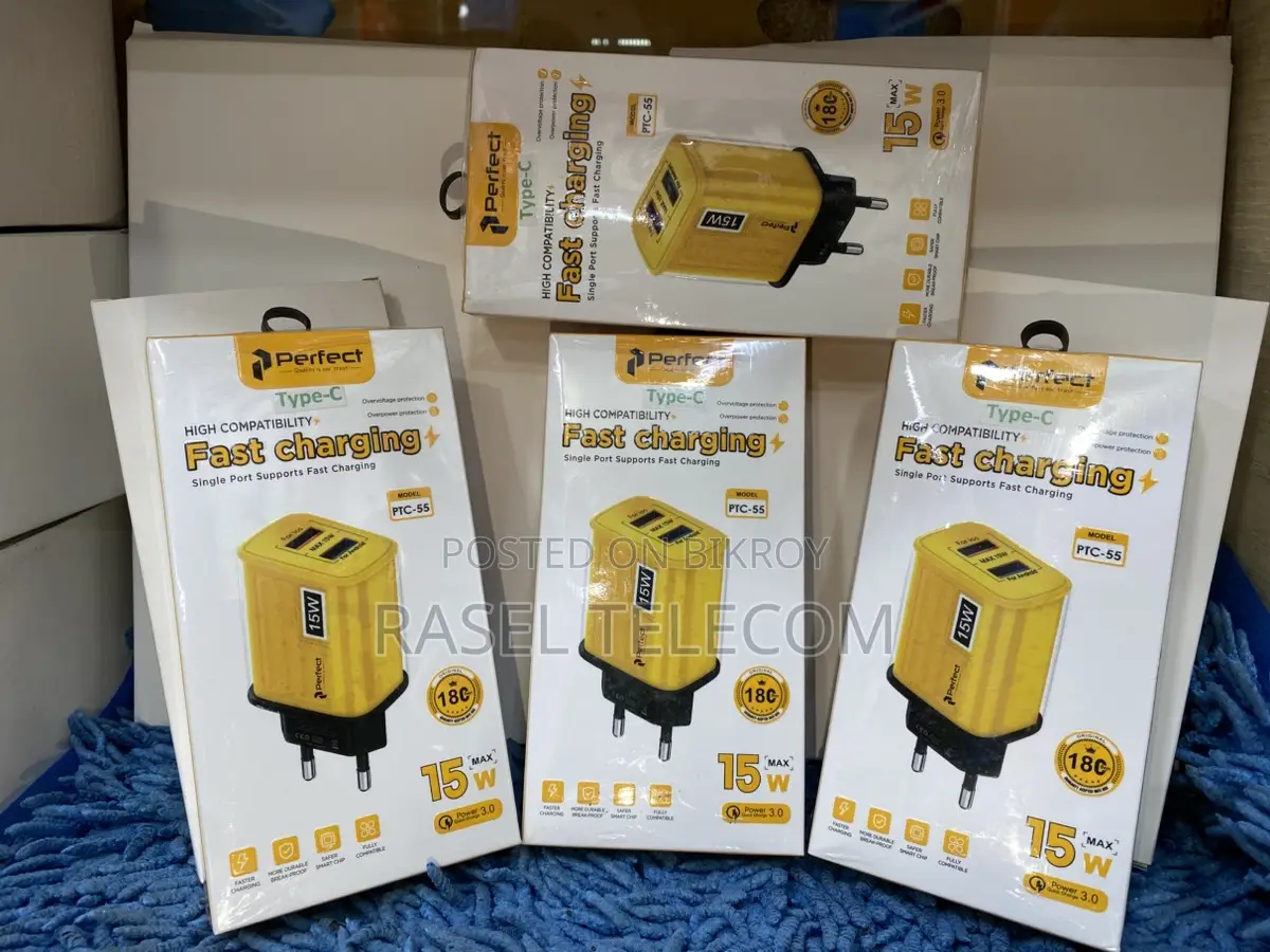 15W Fast Charging Type-C Charger | High Quality Smart Adapter 🔥