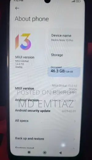 Xiaomi Redmi Note 10 Pro 128/6+2 (Used)