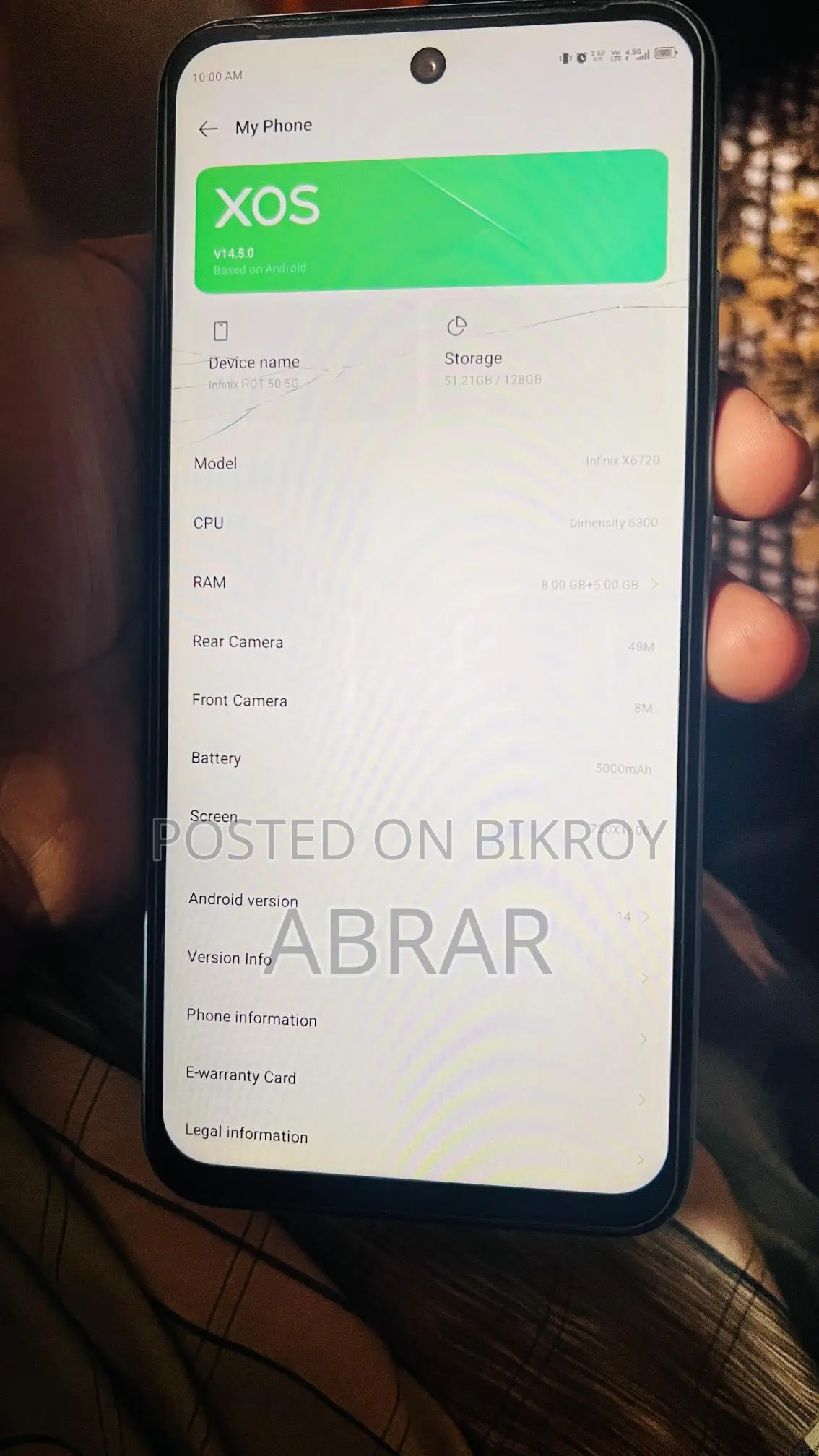 Infinix Hot 50 5g (Used)