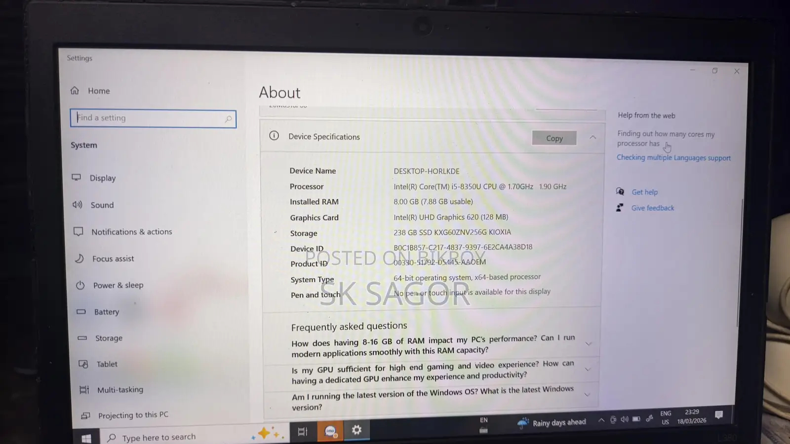 Lenovo Teptop for Sell