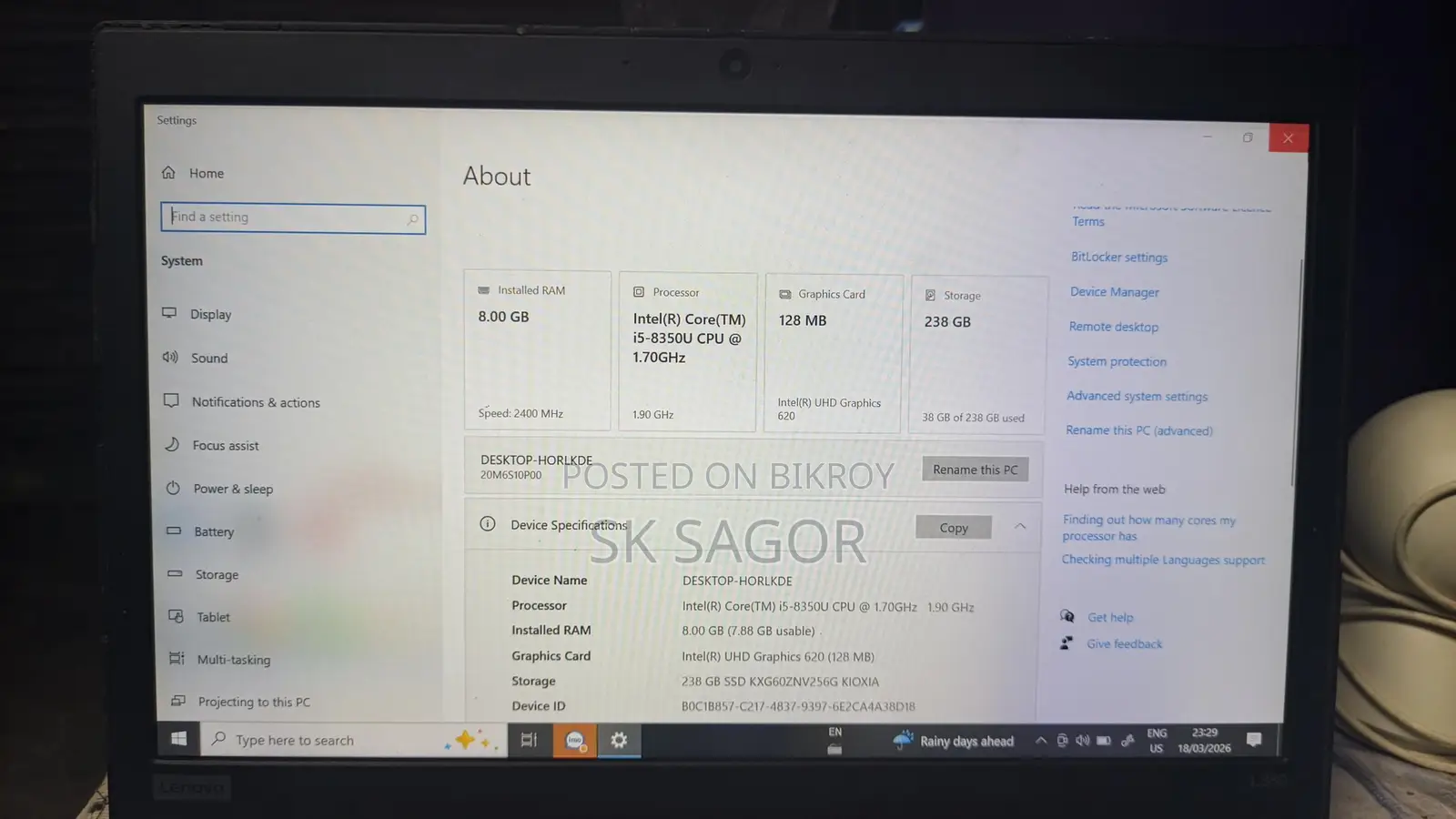 Lenovo Teptop for Sell