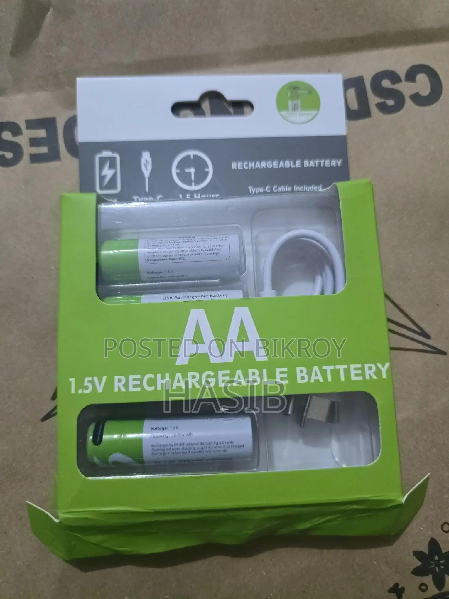 Aa 1.5v Rechargeable Battery