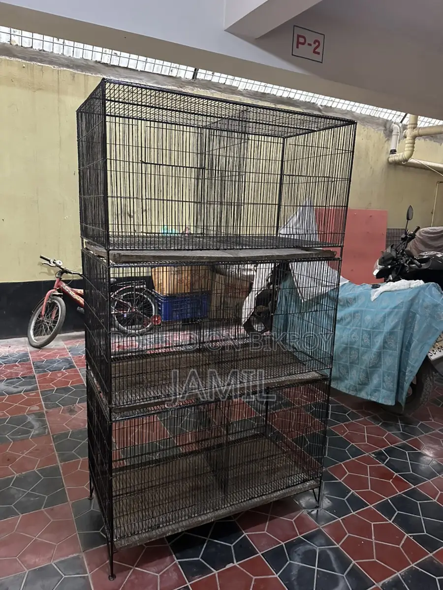 পাখির খাচা ৩ তলা ১৮x৩৬। ৬ খোপ