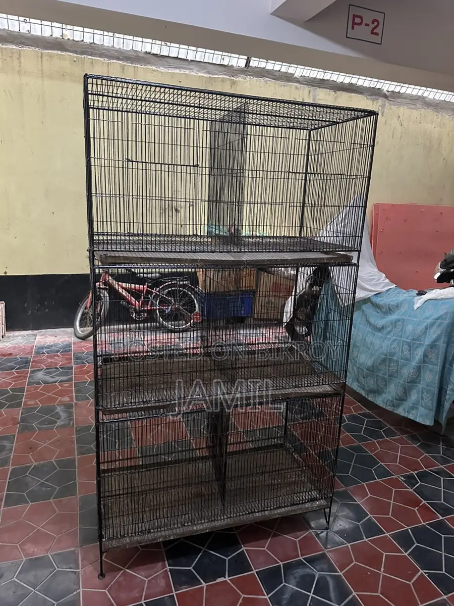 পাখির খাচা ৩ তলা ১৮x৩৬। ৬ খোপ