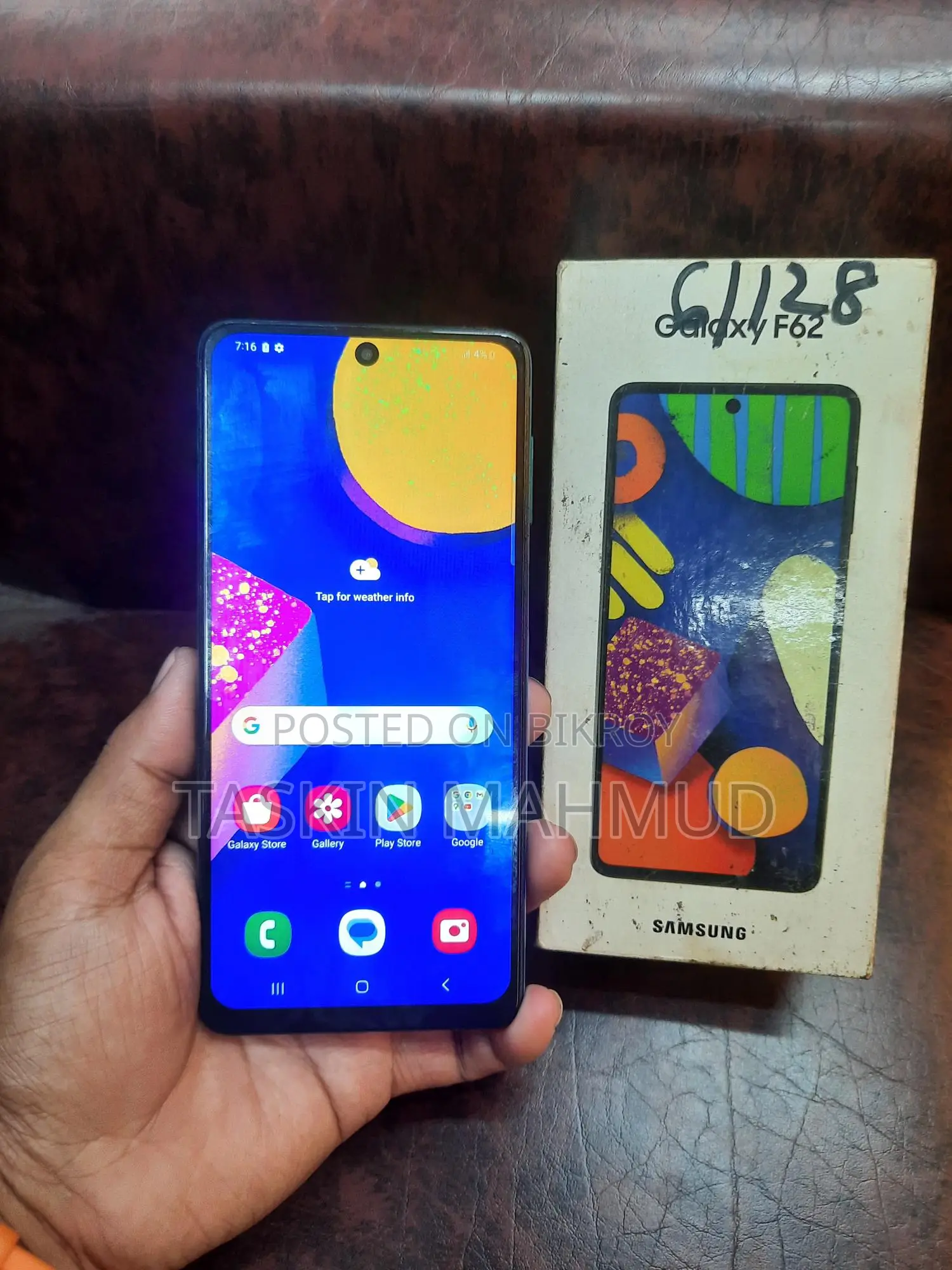 স্যামসাং গ্যালাক্সি এফ৬২ ৬/১২৮জিবি (ব্যবহৃত)