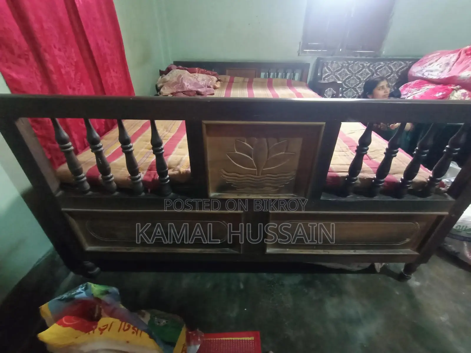Korai Wood Bed 6x7 Feet