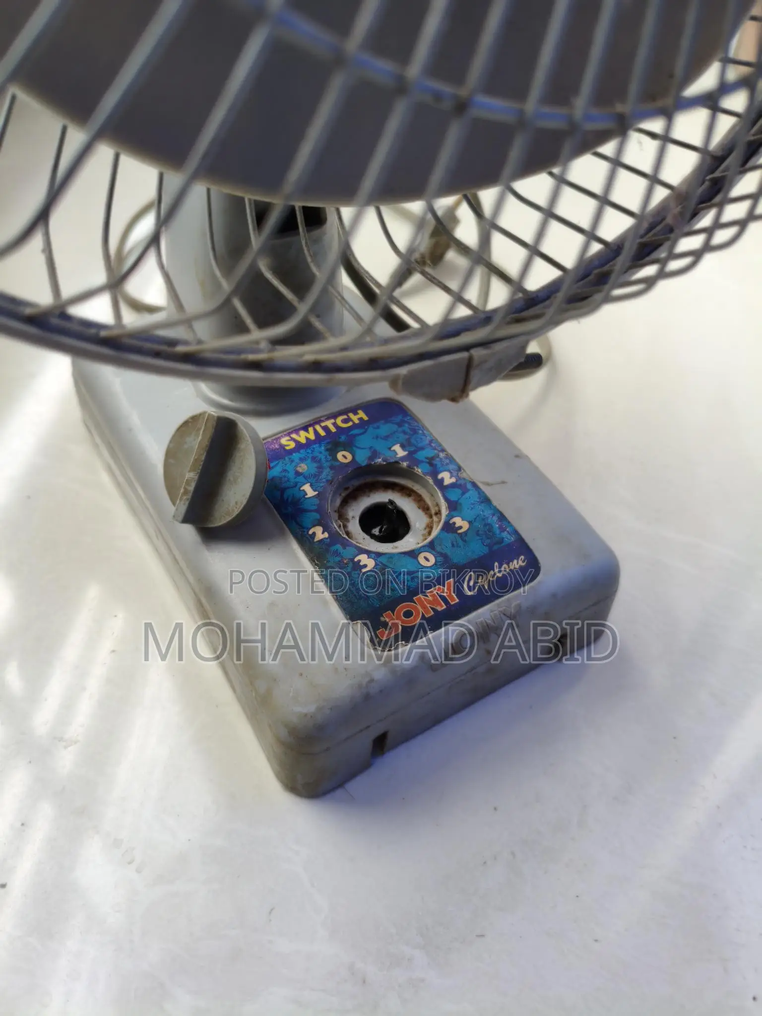 Jony Cyclone Fan | 10 Inch Not Working Table