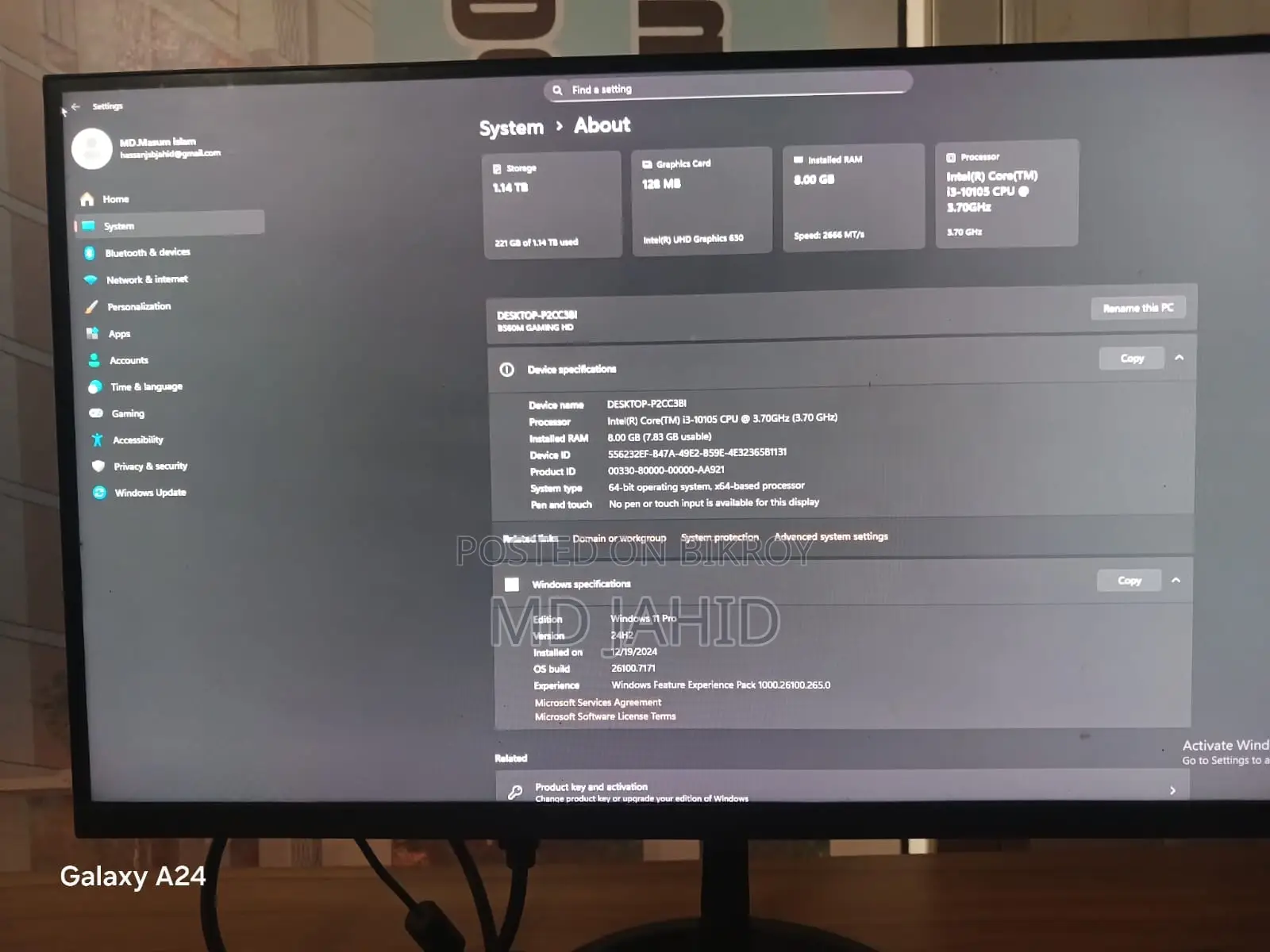 Desktop computer