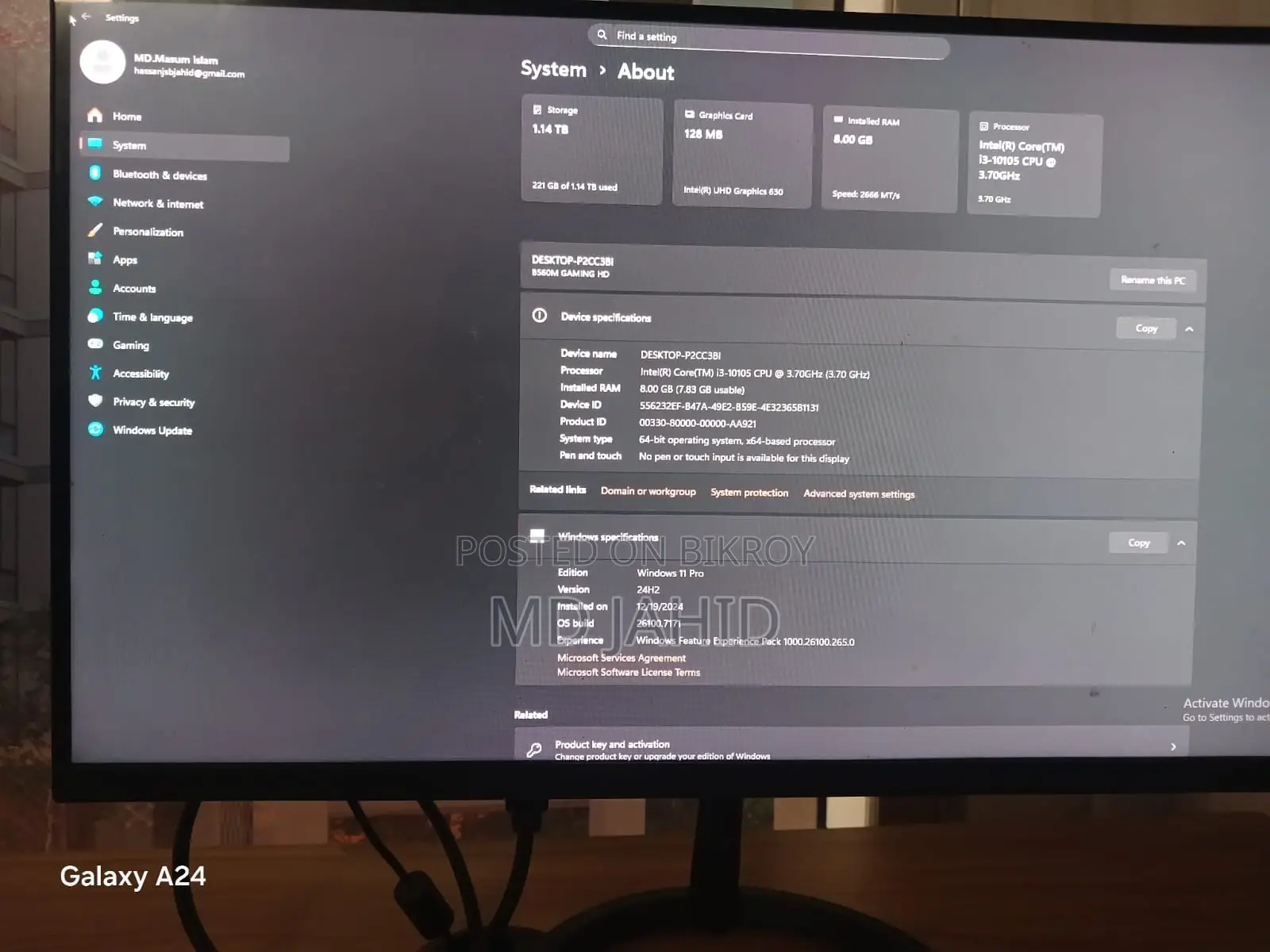 Desktop computer