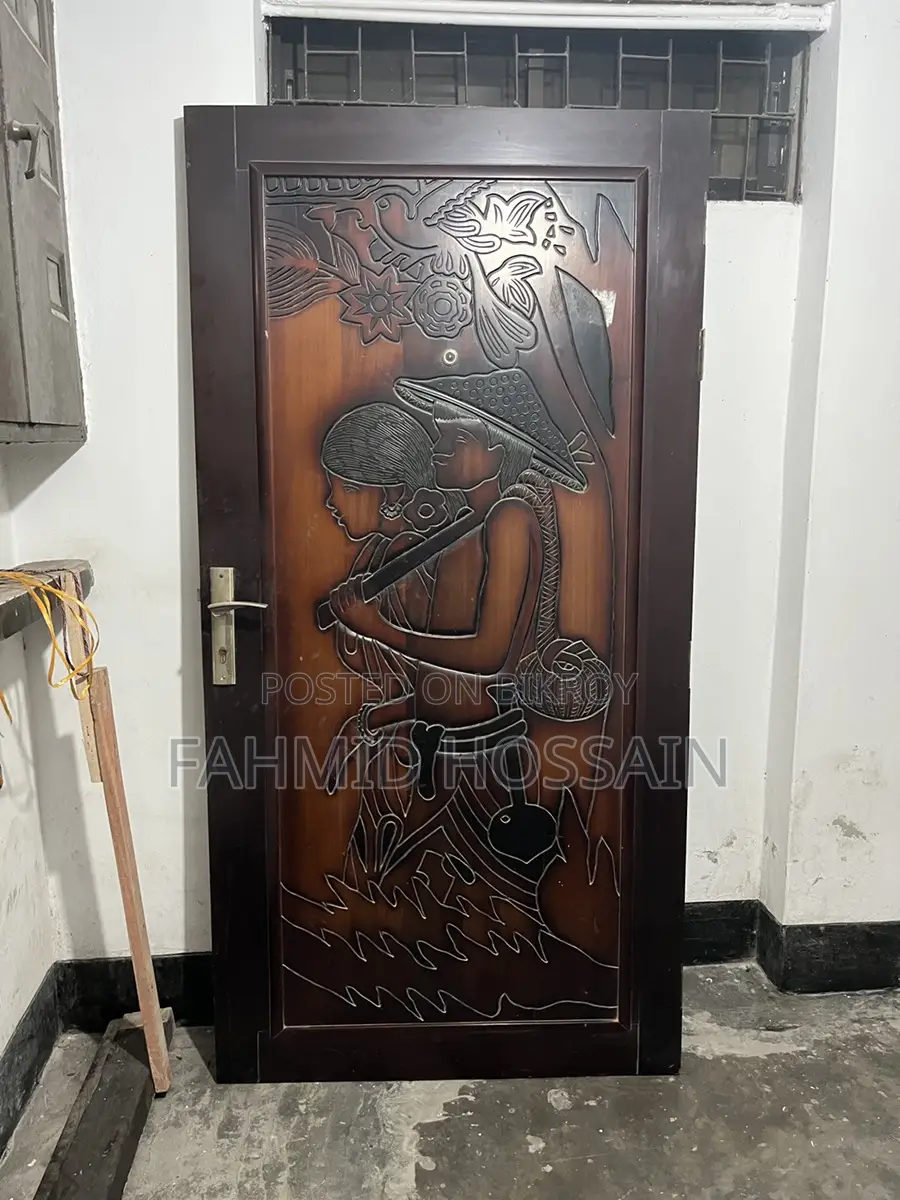 Teak Segun(mahaguni Wood) Main Door with Beautiful Design Made