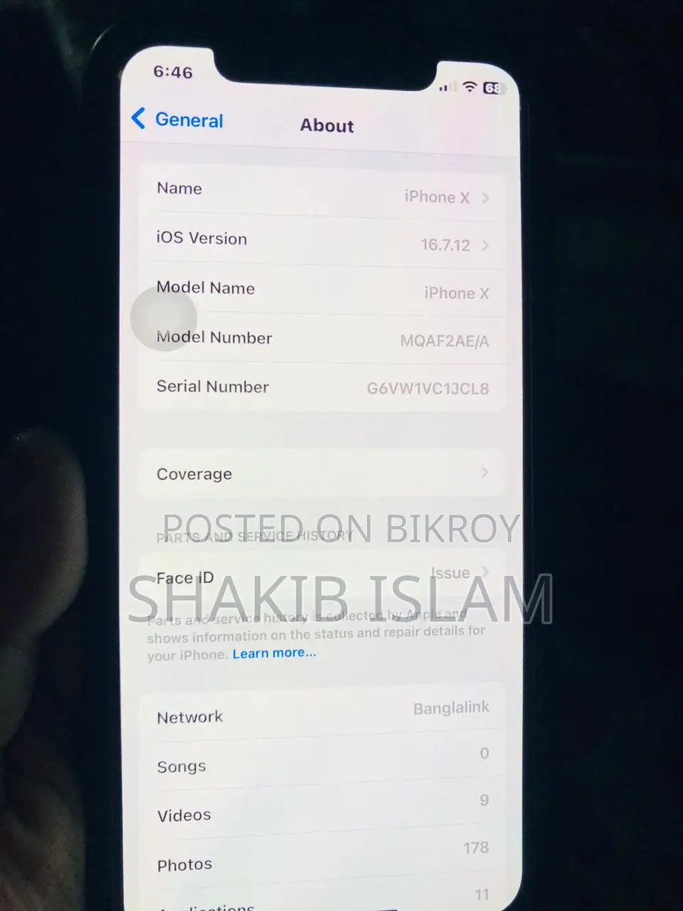 Apple iPhone X (Used)