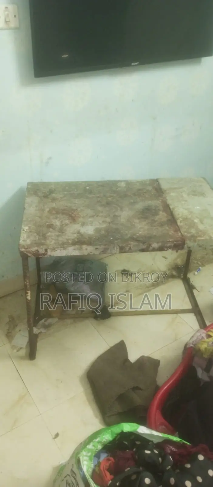 Iron table for sale.
