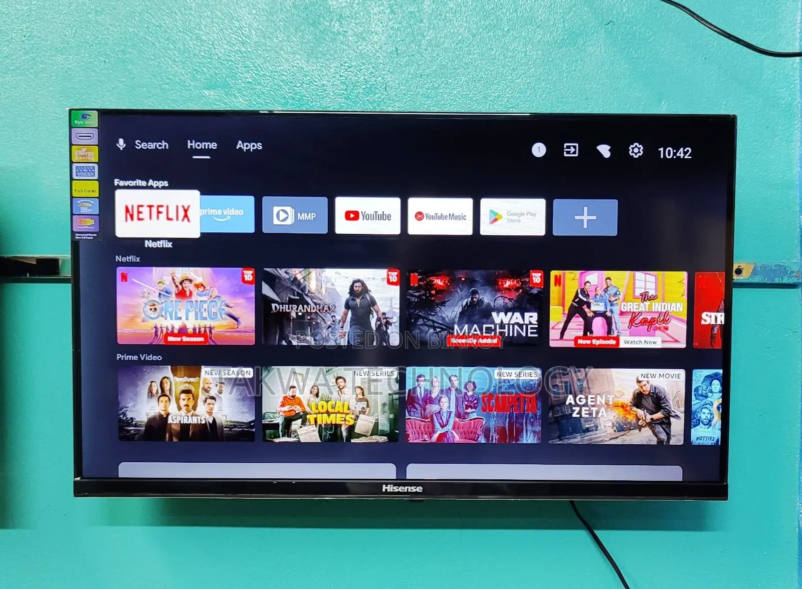Hisense-32" Inch Android Frameless TV Original Korean