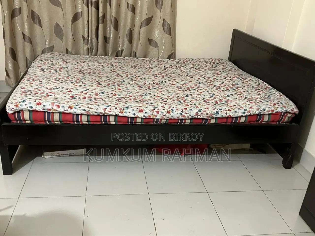 Wooden Bed- 5' X 7'