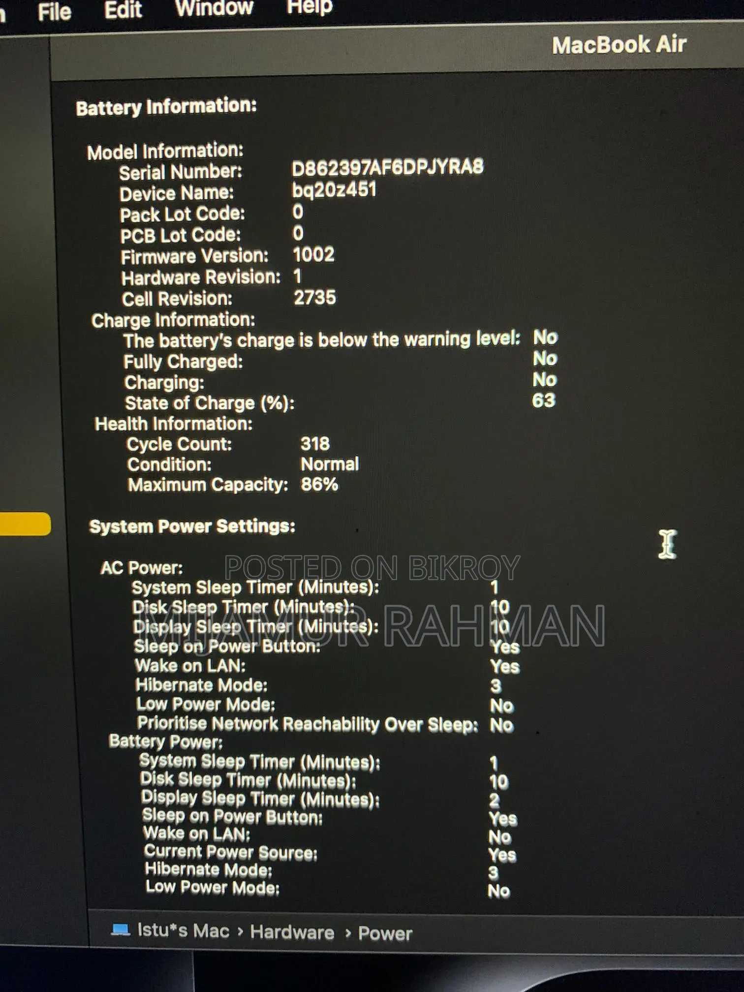 Macbook Air-M1 (2020)